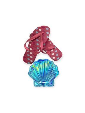 Top Havaianas ❤︎︎ Heart Print Flip Flops ❤︎︎ Brazilian Beach Sandal ❤︎︎ Pink 4 5